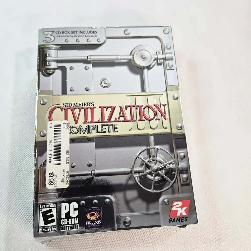 Sid Meier’s Civilization III Complete PC CD-ROM Complete 3 Disc Box Set 2K Games